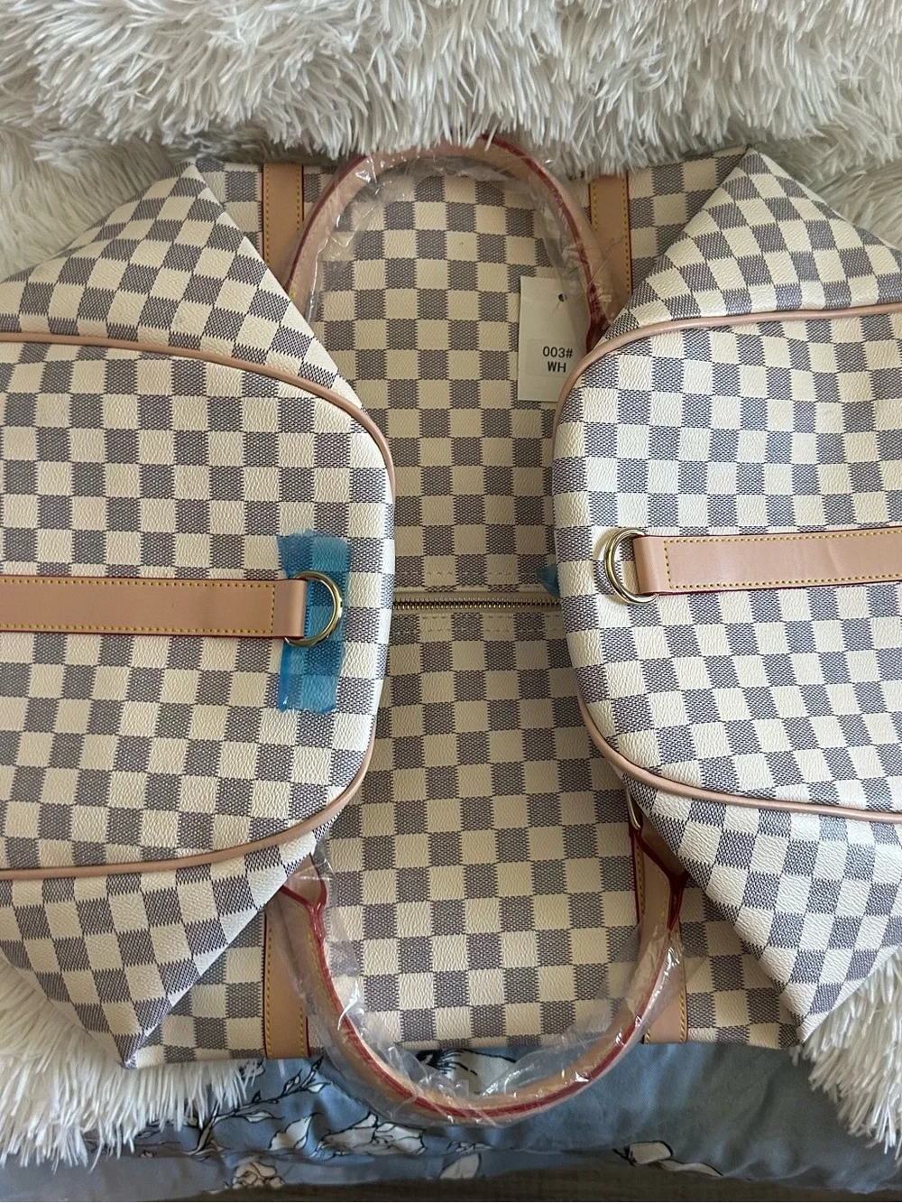 Checkered Weekender Bag in Beige and Pink
WALMART - Picture 7 of 7